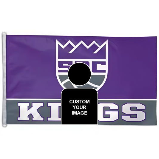 Sacramento Kings Moden Flag Custom Image