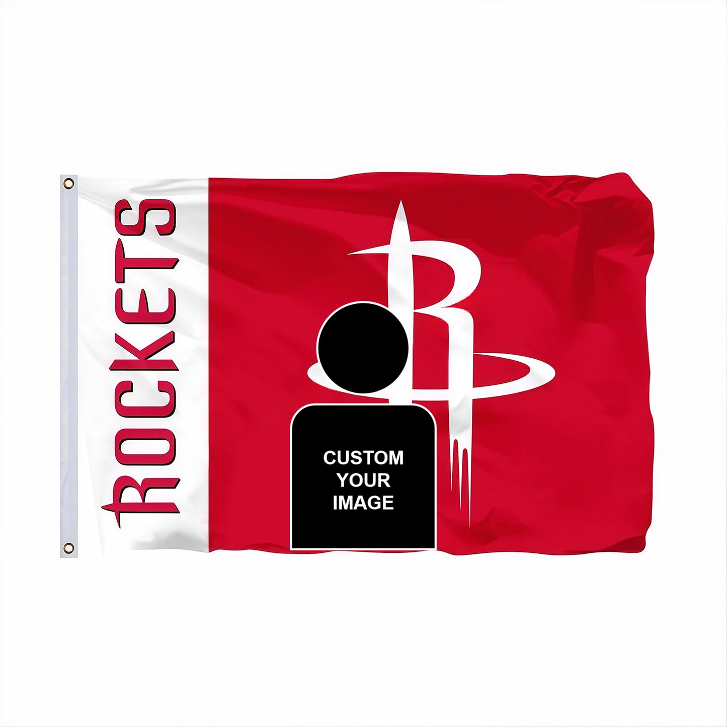 Houston Rockets Vintage Flag Custom Image