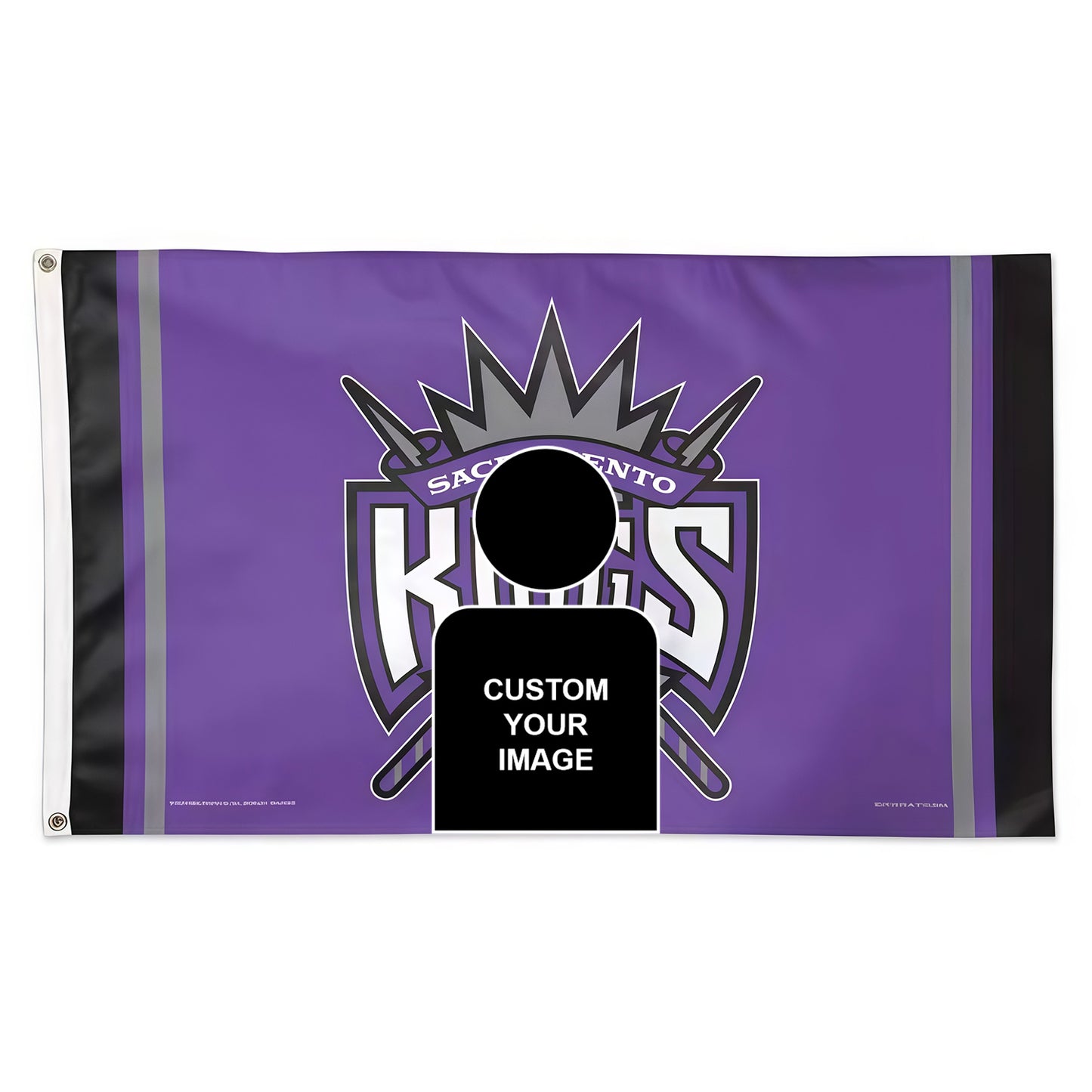 Sacramento Kings Logo Flag Custom Image