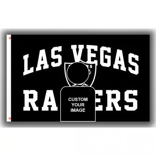Las Vegas Raiders Black Flag Custom Image