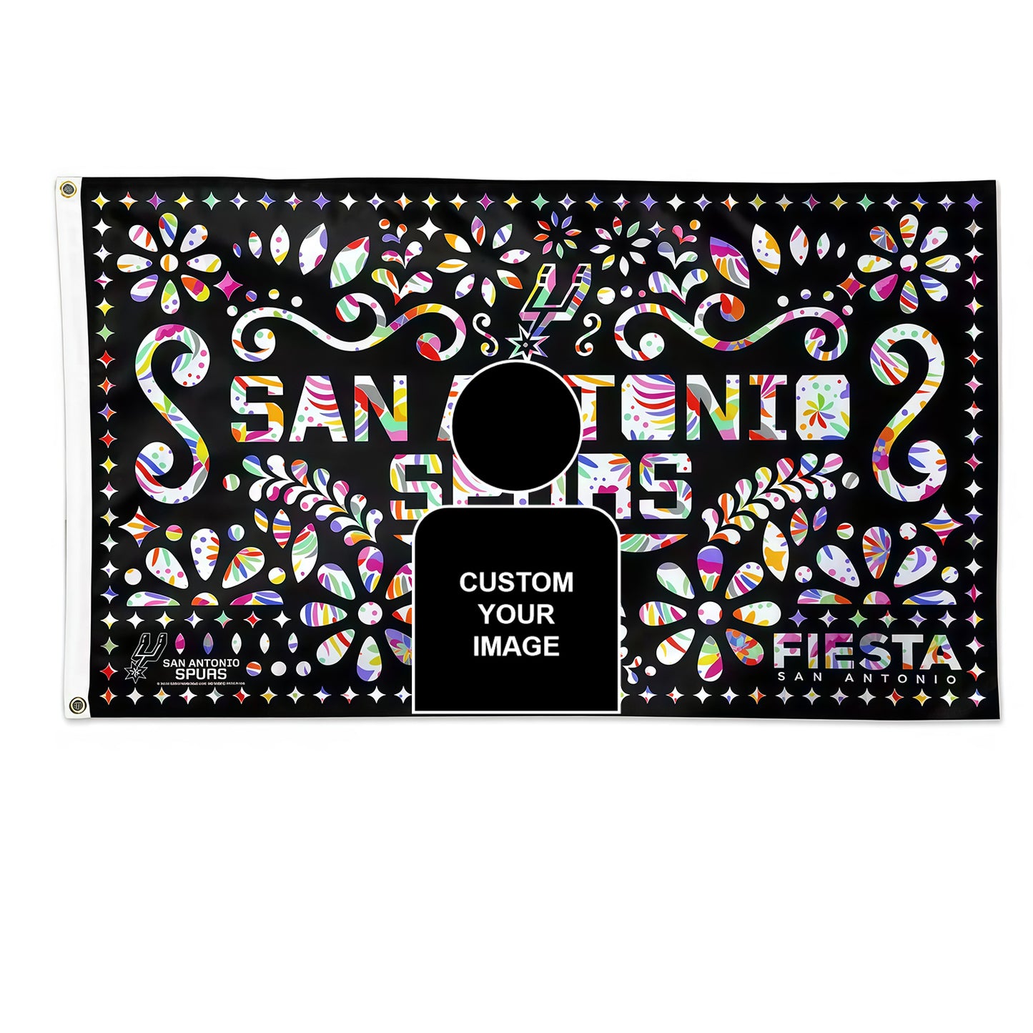 San Antonio Spurs Fista Flag Custom Image