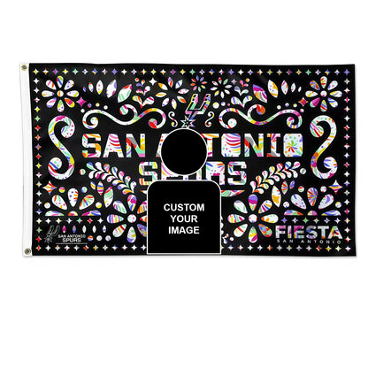 San Antonio Spurs Fista Flag Custom Image