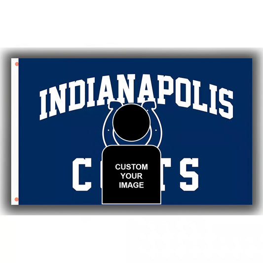 Indianapolis Colts Blue Flag Custom Image