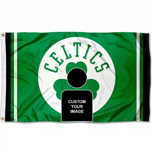 Boston Celtics Logo Flag Custom Image