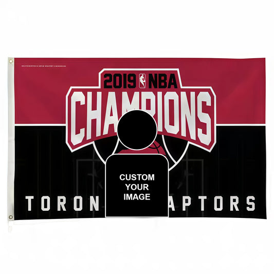 Toronto Raptors Champion Flag Custom Image