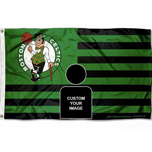 Boston Celtics Interstices Flag Custom Image