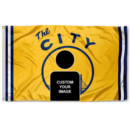 Michael Jackson X Golden State Warriors Yellow Flag Custom Image