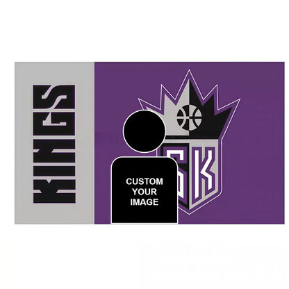 Sacramento Kings Retro Flag Custom Image