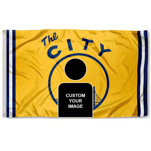 Golden State Warriors Yellow Flag Custom Image