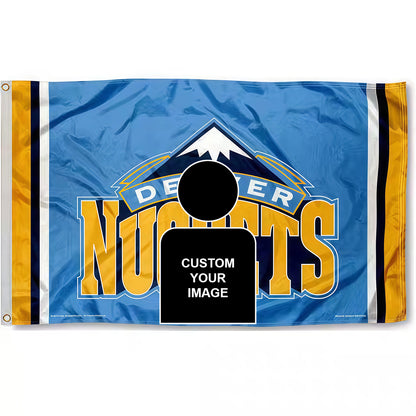 Michael Jackson X Denver Nuggets Blue Flag Custom Image