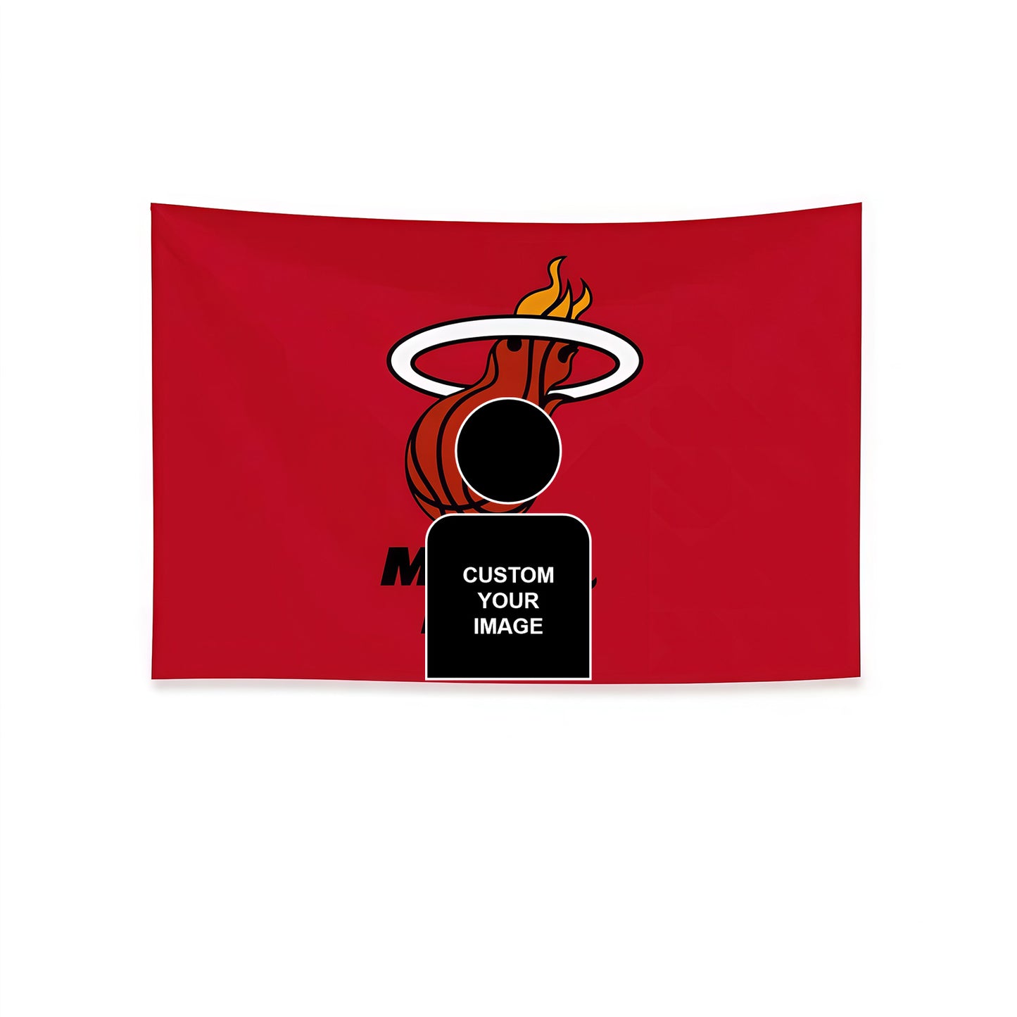 Captain America X Miami Heat Red Flag Custom Image