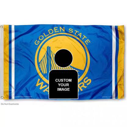 Michael Jackson X Golden State Warriors Blue Flag Custom Image