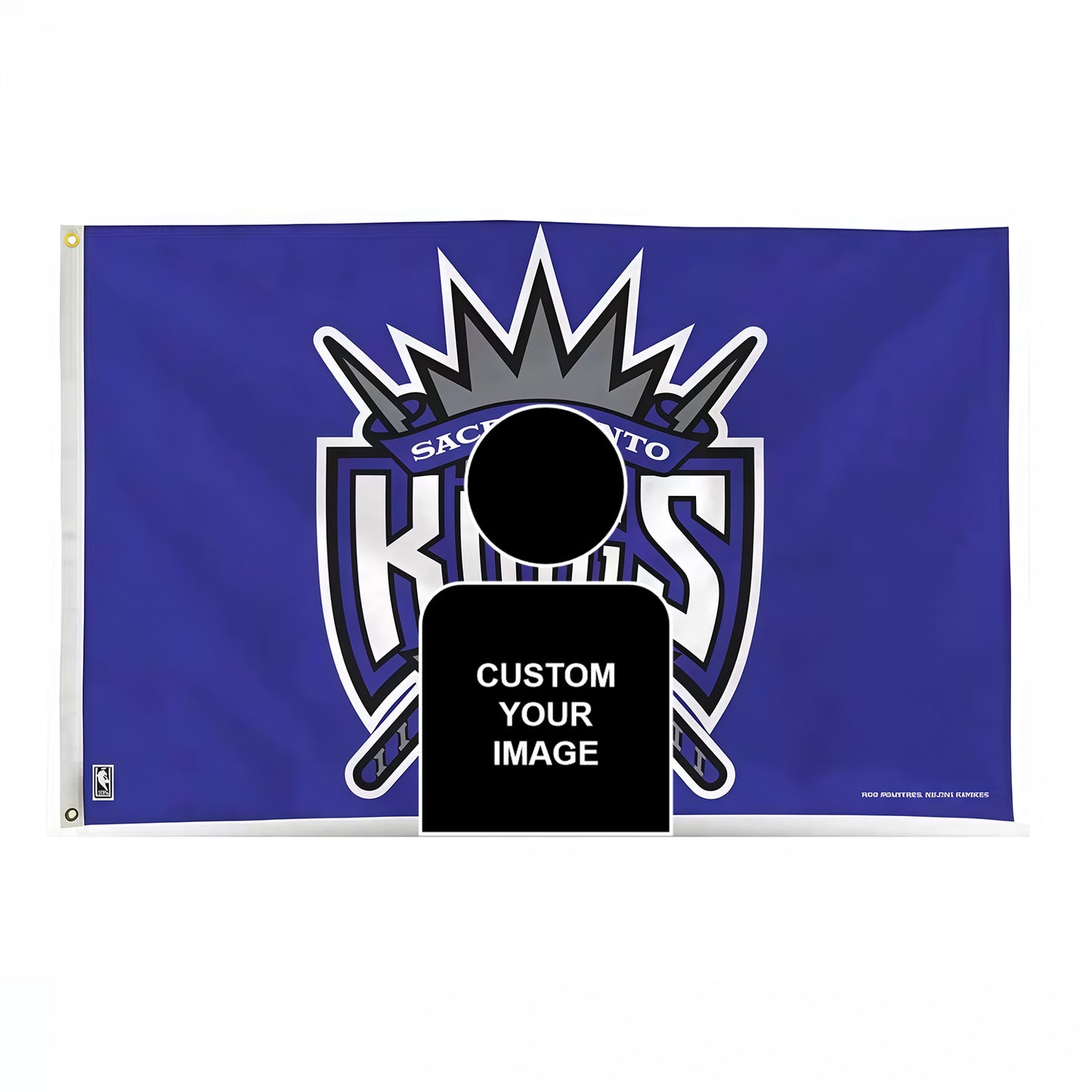 Sacramento Kings Purple Flag Custom Image