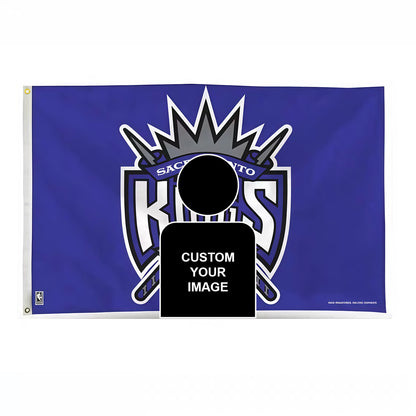 Sacramento Kings Purple Flag Custom Image