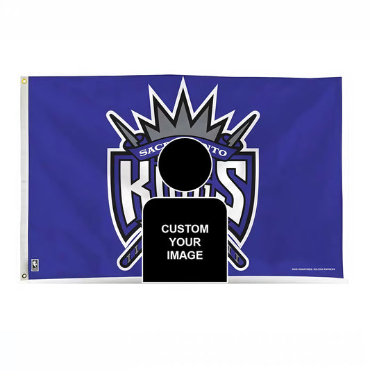 Sacramento Kings Purple Flag Custom Image