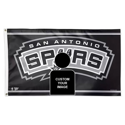 San Antonio Spurs Retro Flag Custom Image