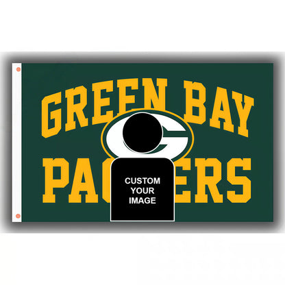 Green Bay Packers Green Flag Custom Image