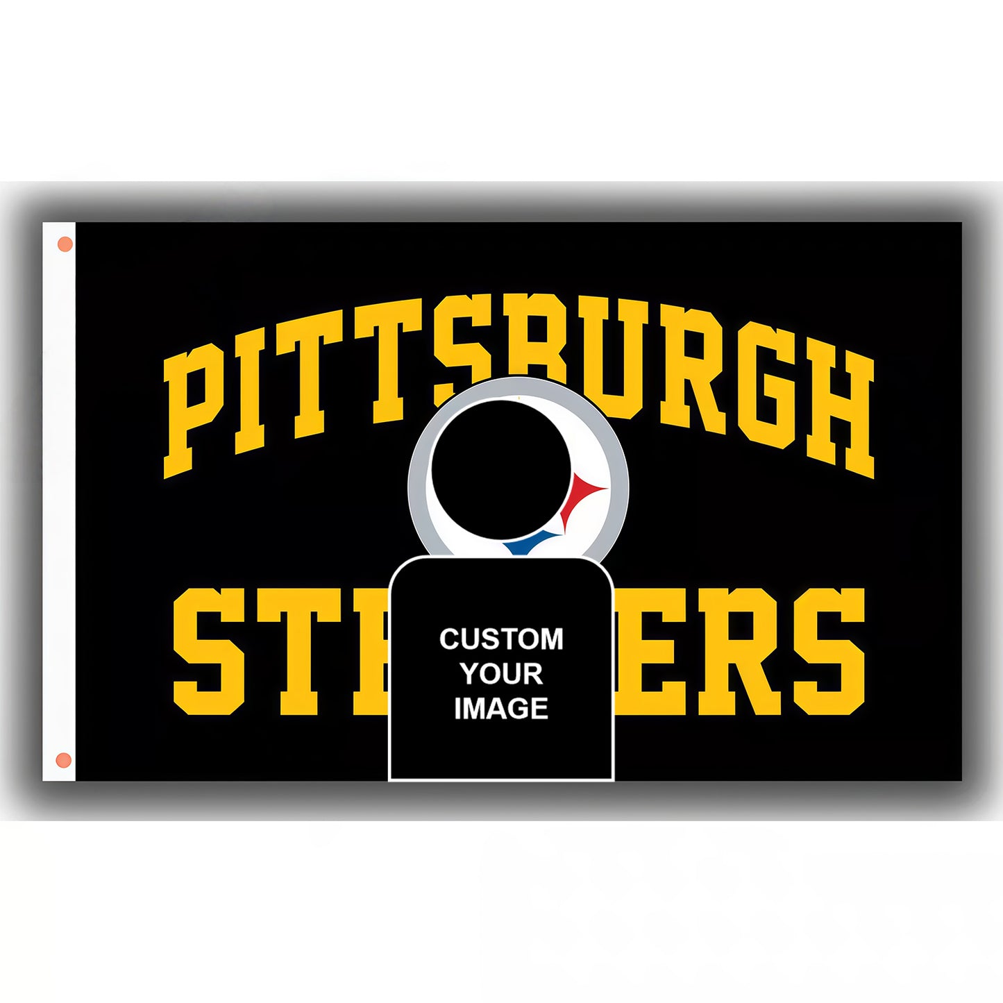 Sydney Sweeney X Pittsburgh Steelers Black Flag Custom Image