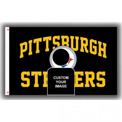 Sydney Sweeney X Pittsburgh Steelers Black Flag Custom Image