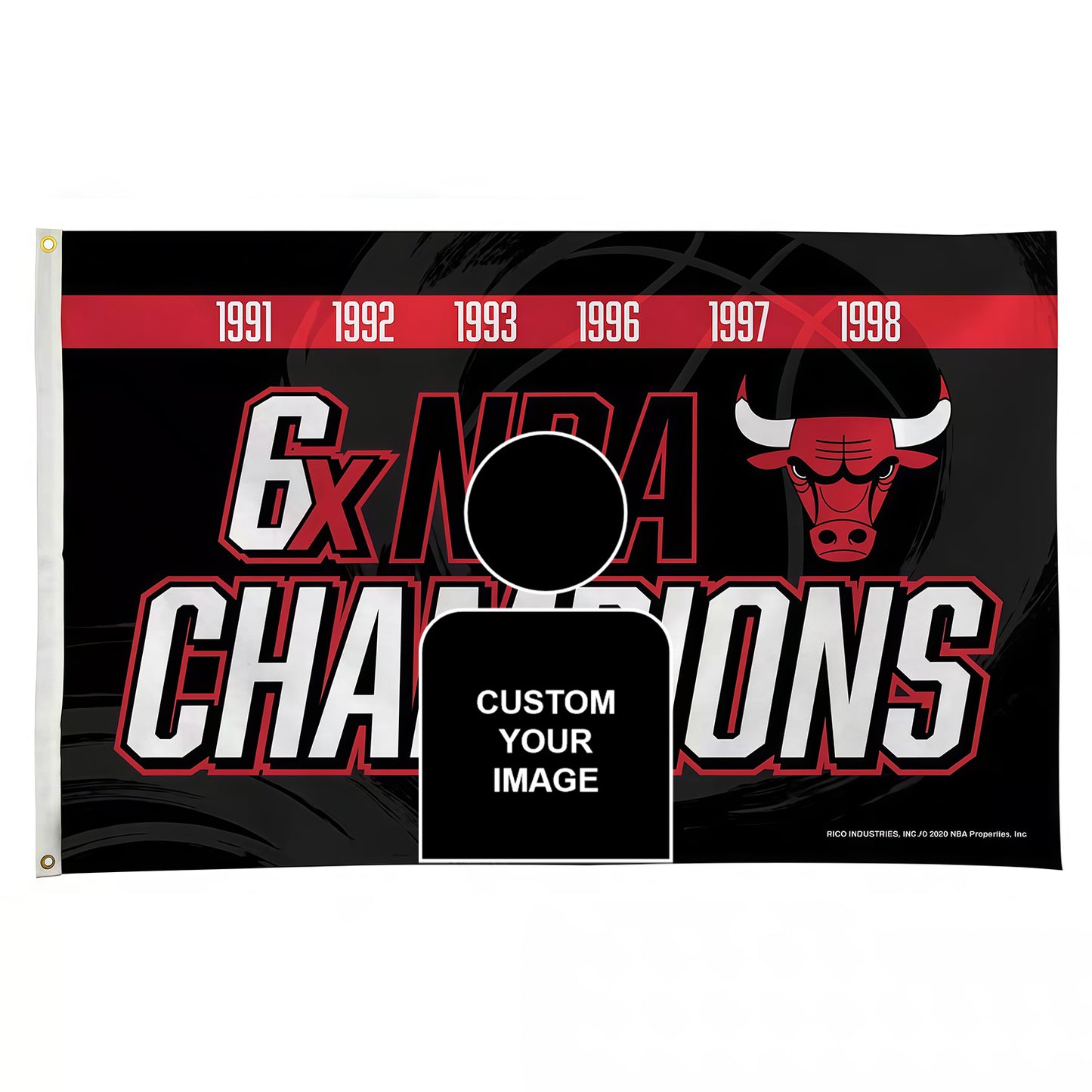 Chicago Bulls Classic Flag Custom Image