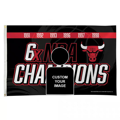 Chicago Bulls Classic Flag Custom Image