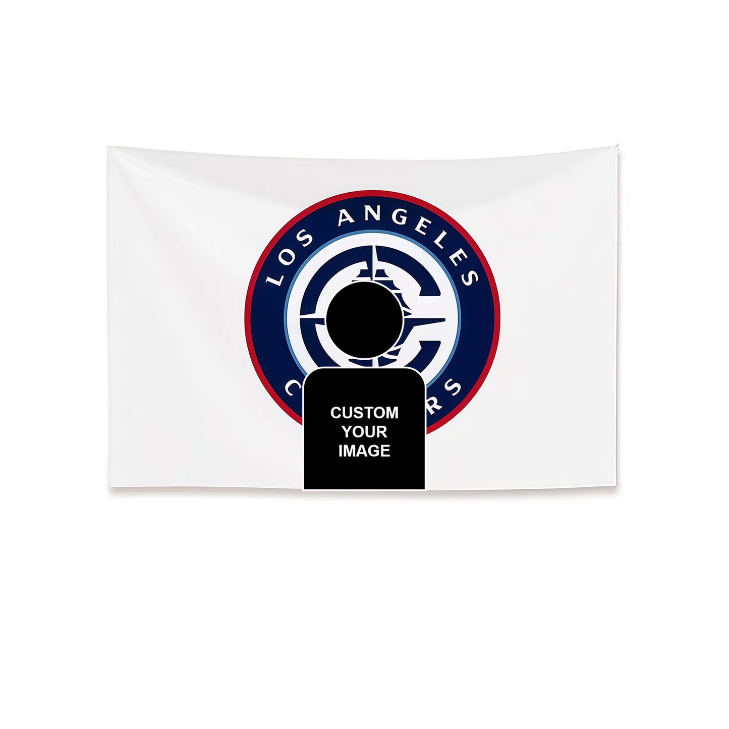 Los Angeles Clippers White Flag Custom Image