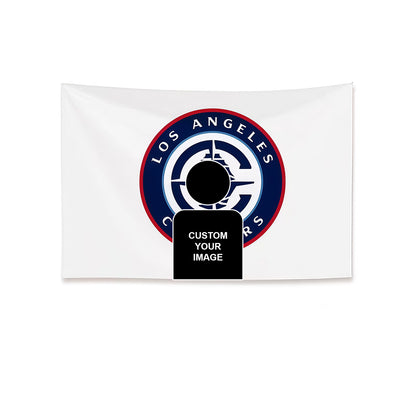 Los Angeles Clippers White Flag Custom Image