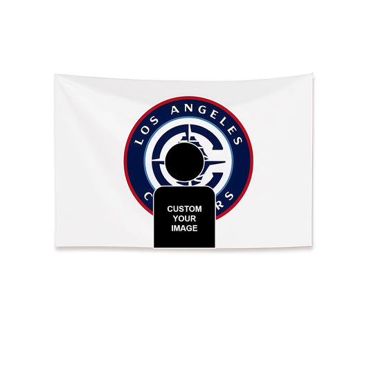 Los Angeles Clippers White Flag Custom Image