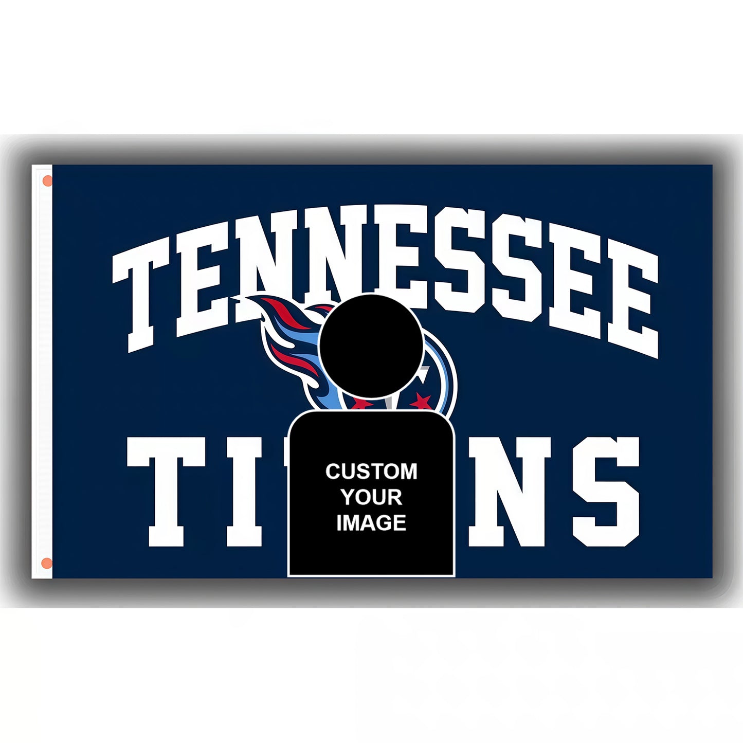 Sydney Sweeney X Tennessee Titans Blue Flag Custom Image