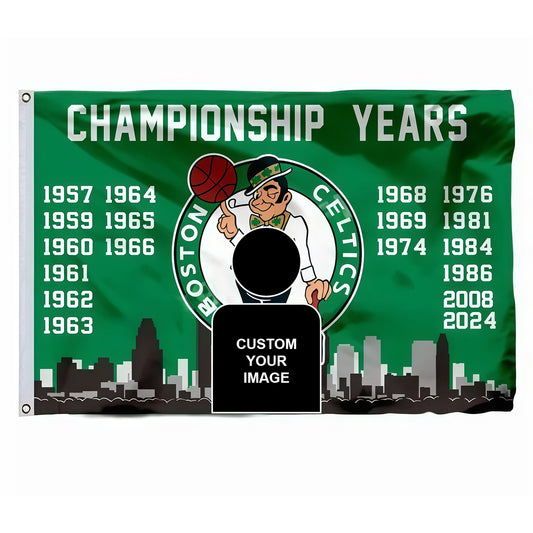 Boston Celtics Champion Flag Custom Image