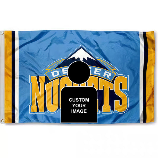 Denver Nuggets Blue Flag Custom Image