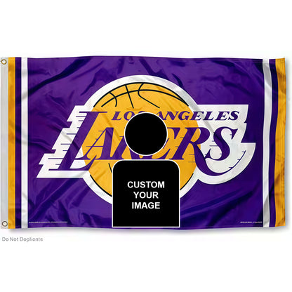 Michael Jackson X Los Angeles Lakers Classic Flag Custom Image