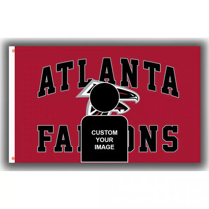Atlanta Falcons Red Flag Custom Image