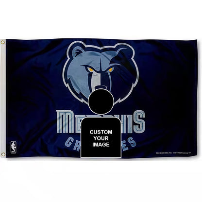 Captain America X Memphis Grizzlies Retro Flag Custom Image