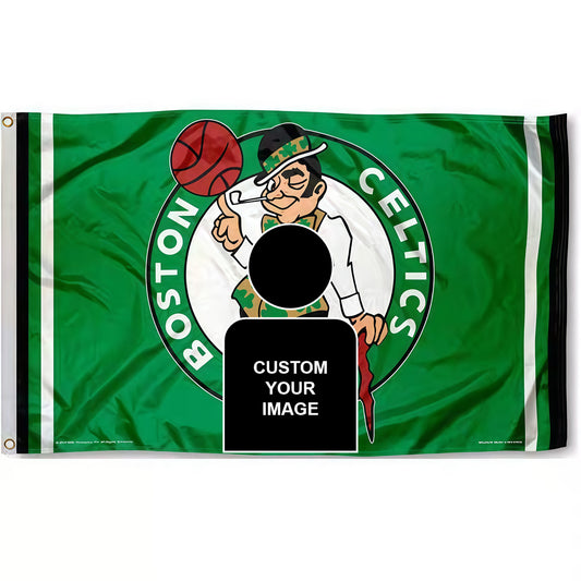 Boston Celtics Flag Custom Image