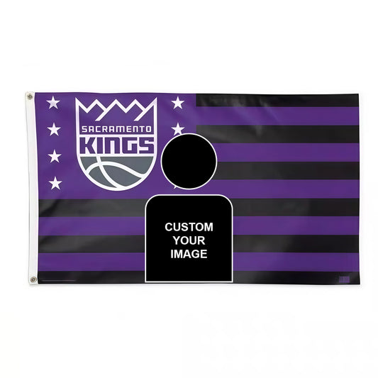 Sacramento Kings Vintage Flag Custom Image