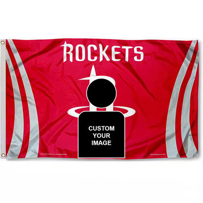 Houston Rockets Red Flag Custom Image