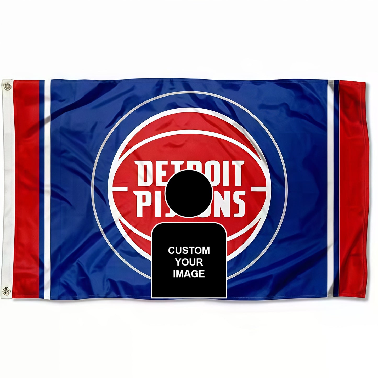 Captain America X Detroit Pistons Classic Flag Custom Image