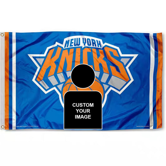 New York Knicks Blue Flag Custom Image