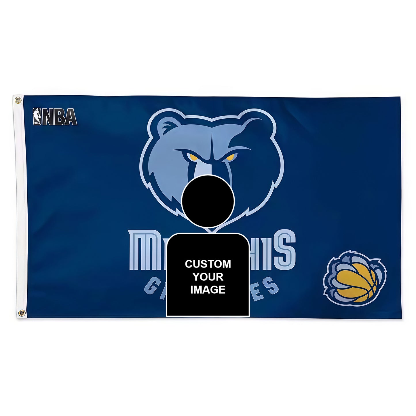 Memphis Grizzlies Vintage Flag Custom Image
