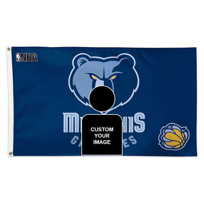 Memphis Grizzlies Vintage Flag Custom Image