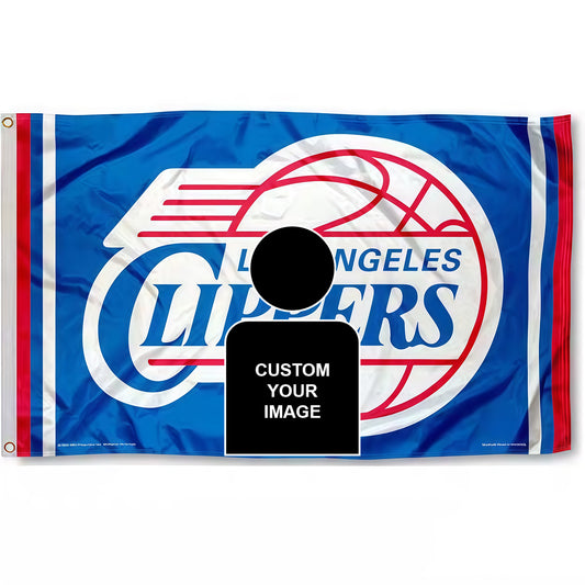 Los Angeles Clippers Blue Flag Custom Image