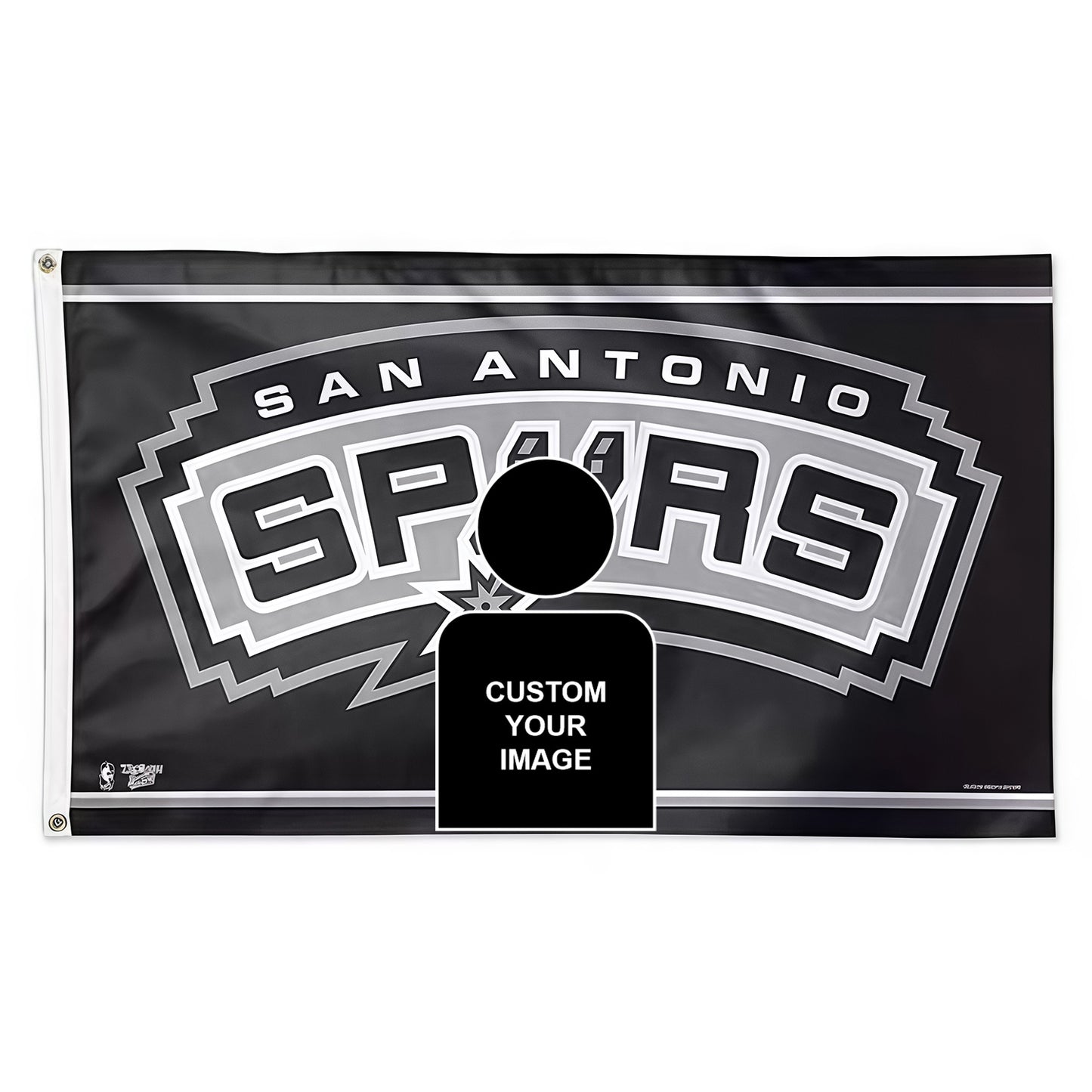 Captain America X San Antonio Spurs Retro Flag Custom Image
