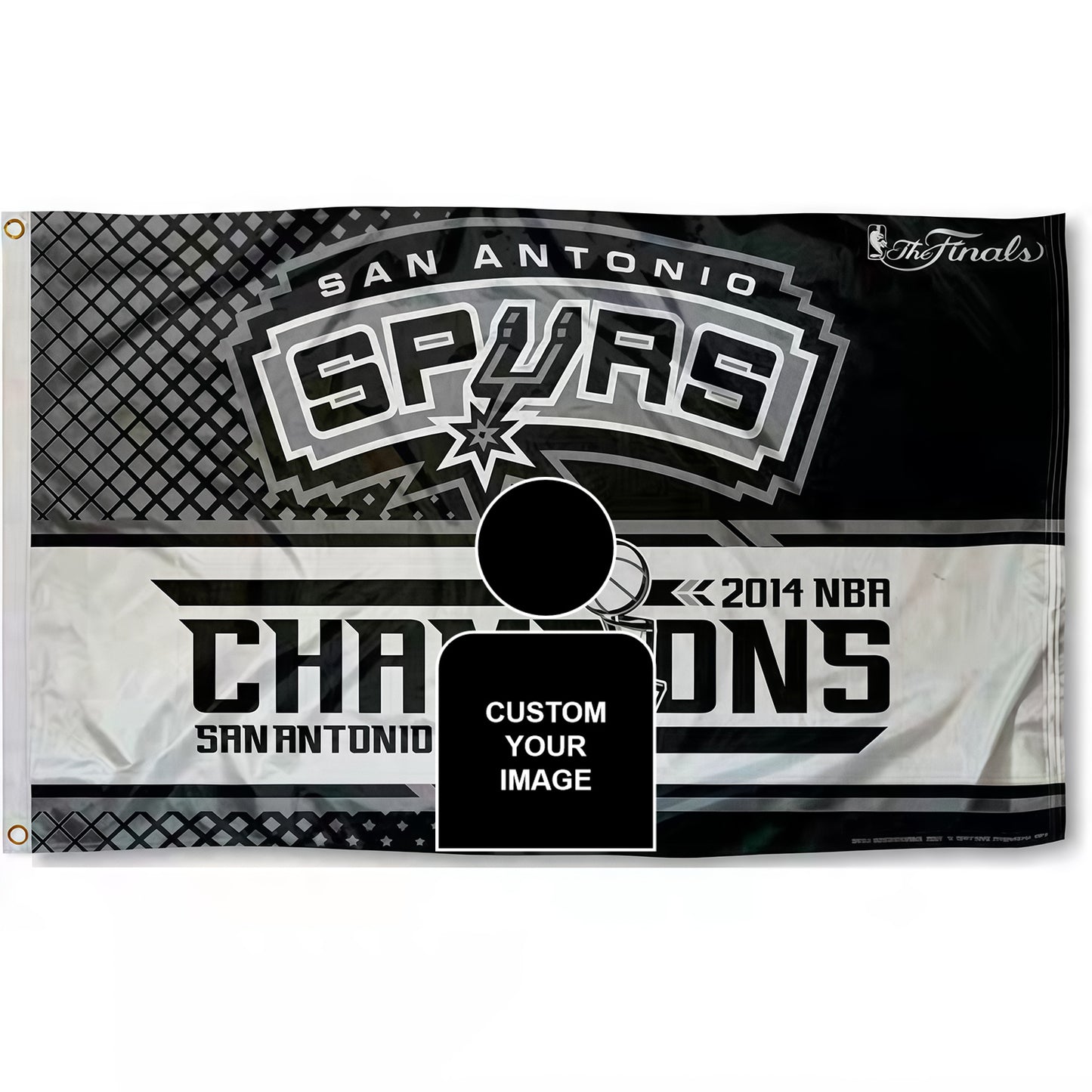 San Antonio Spurs Champion Flag Custom Image