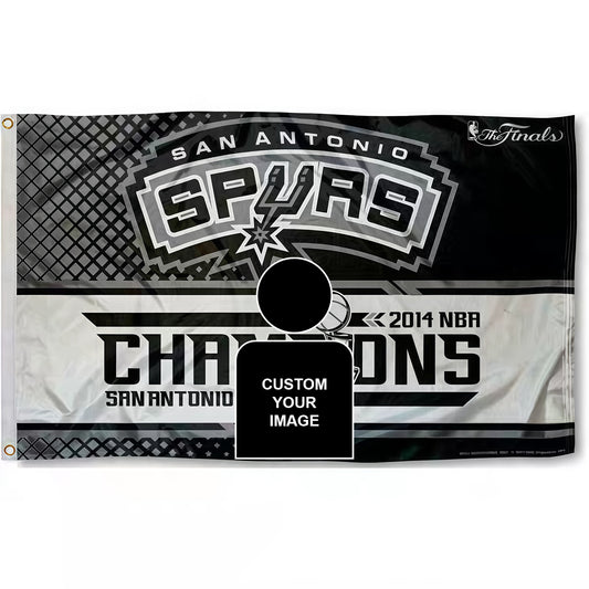 San Antonio Spurs Champion Flag Custom Image