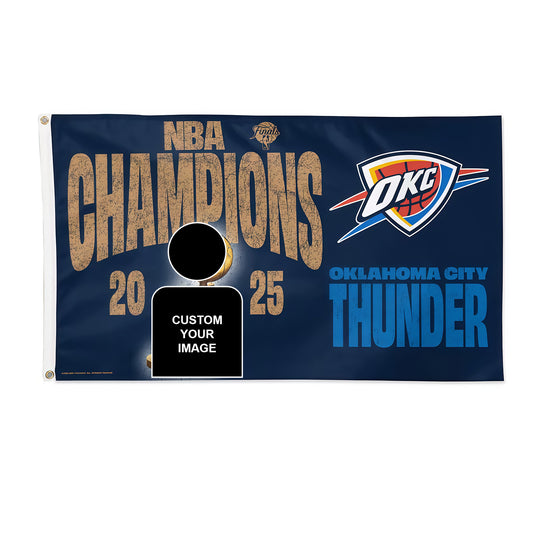 Oklahoma City Thunder Champion Flag Custom Image