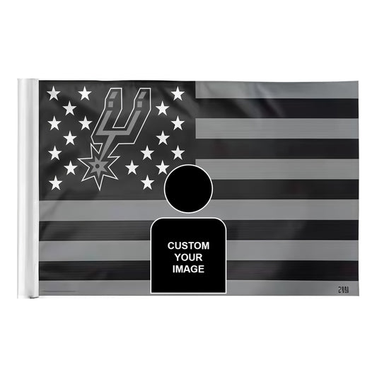 San Antonio Spurs Stripe Flag Custom Image