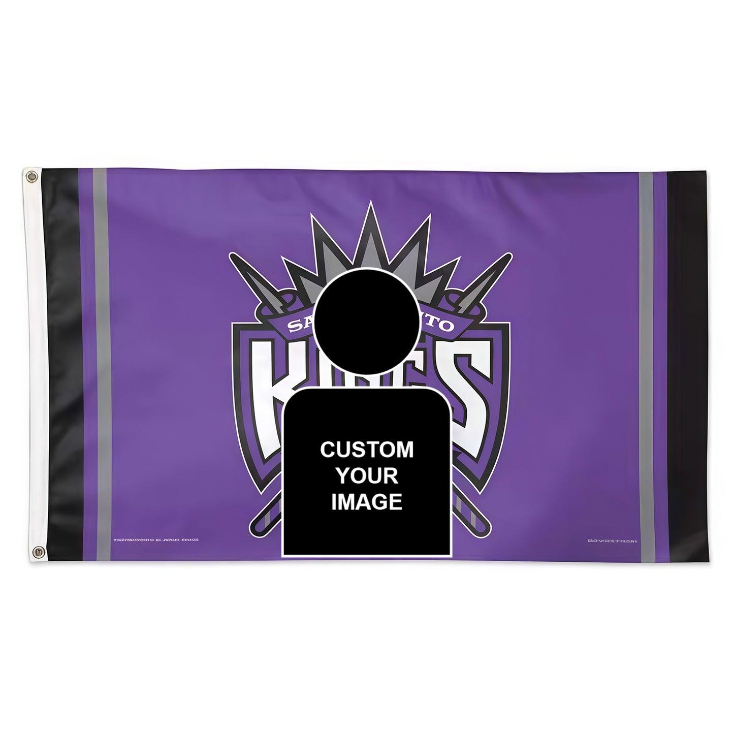 Sacramento Kings Purple Flag Custom Image