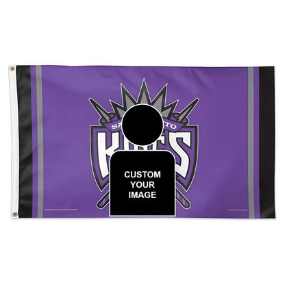 Sacramento Kings Purple Flag Custom Image