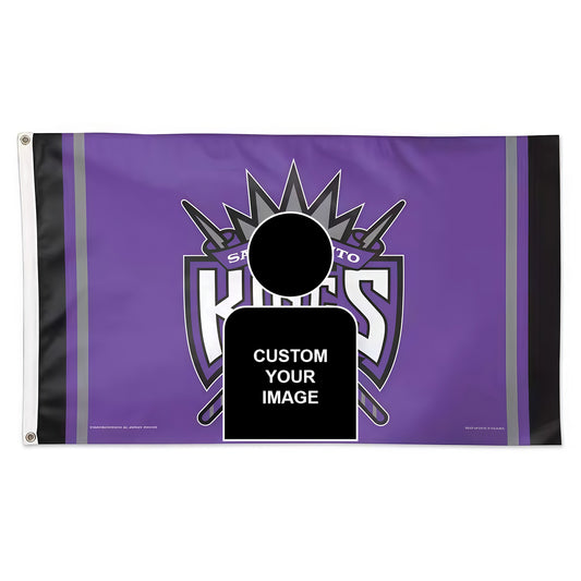 Sacramento Kings Purple Flag Custom Image